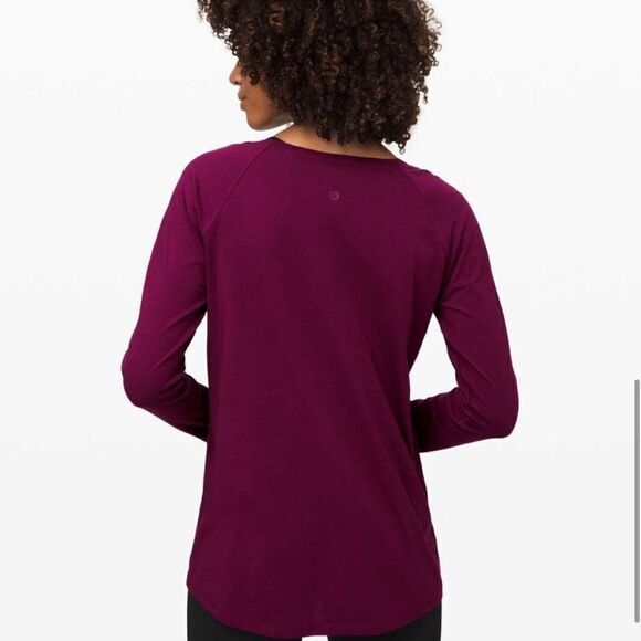 Lululemon Emerald Long Sleeve Tee Marvel Purple - Picture 8 of 8